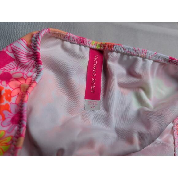 NWT Victoria’s Secret Bikini Set 34A/S Gorgeous Line Bright Floral Y2K - Picture 4 of 8
